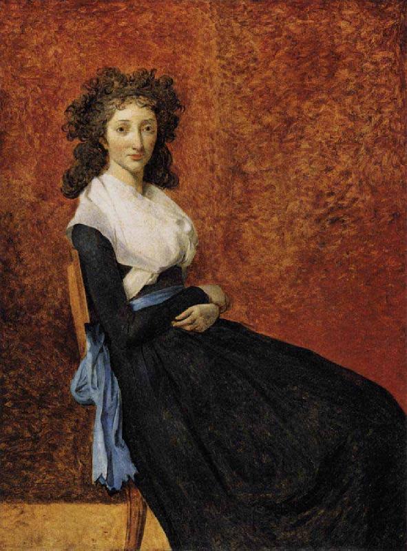 Jacques-Louis David Portrait of Madame Marie Louise Trudaine Norge oil painting art